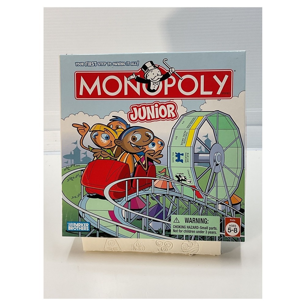 Parker Brothers Monopoly Junior Board Game Amusement Park Theme‎